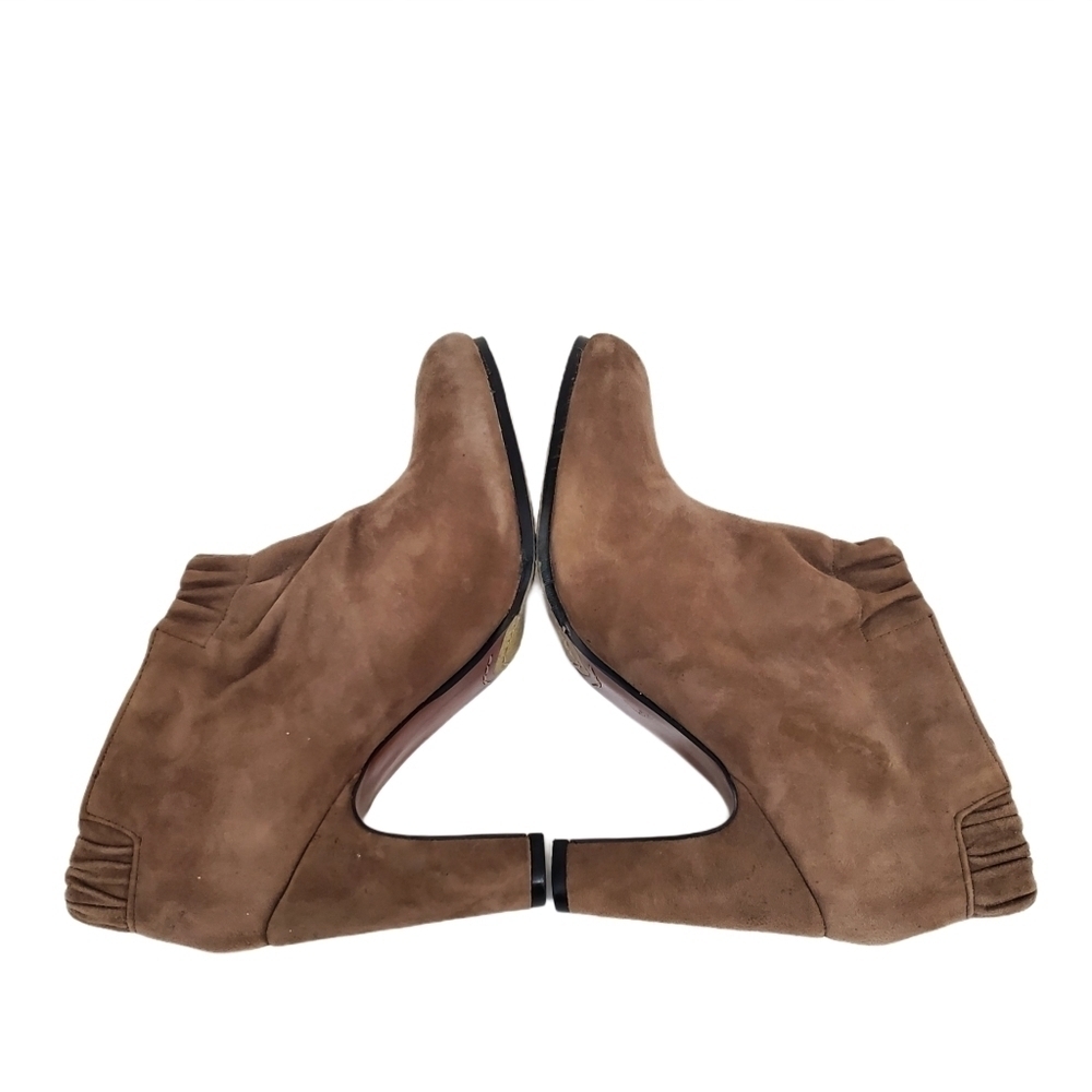 Sam Edelman Simone Suede Taupe Booties - Picture 4 of 7